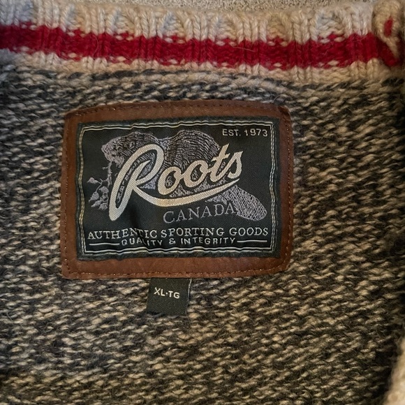 Roots Canada Cabin S&P Pullover Wool Sweater Size XL - Picture 6 of 12